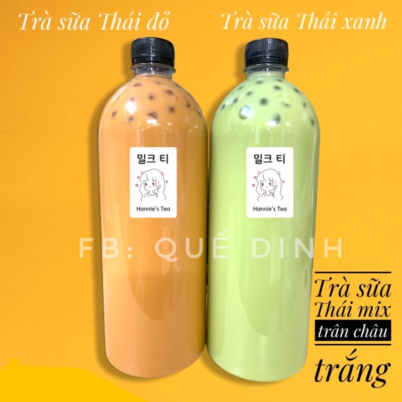 TRÀ SỮA THÁI XANH, THÁI ĐỎ HANNIE