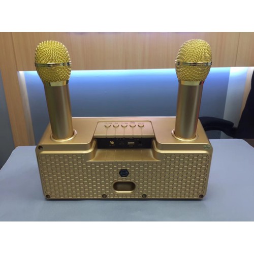 Loa Bluetooth mini Freeship Loa bluetooth karaoke SD-301 tặng kèm 2 mic