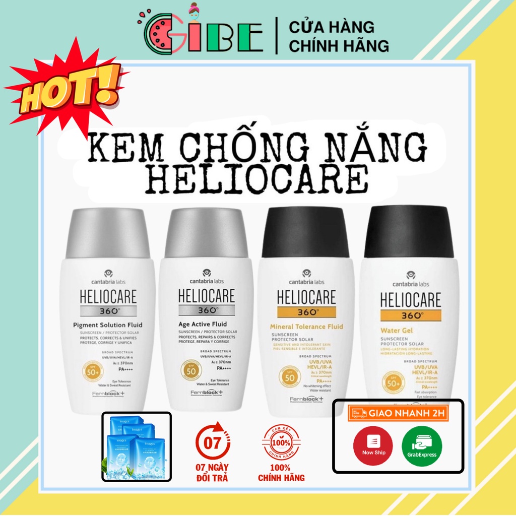 Kem chống nắng Heliocare Water Gel SPF50+ GIBE COSMETICS