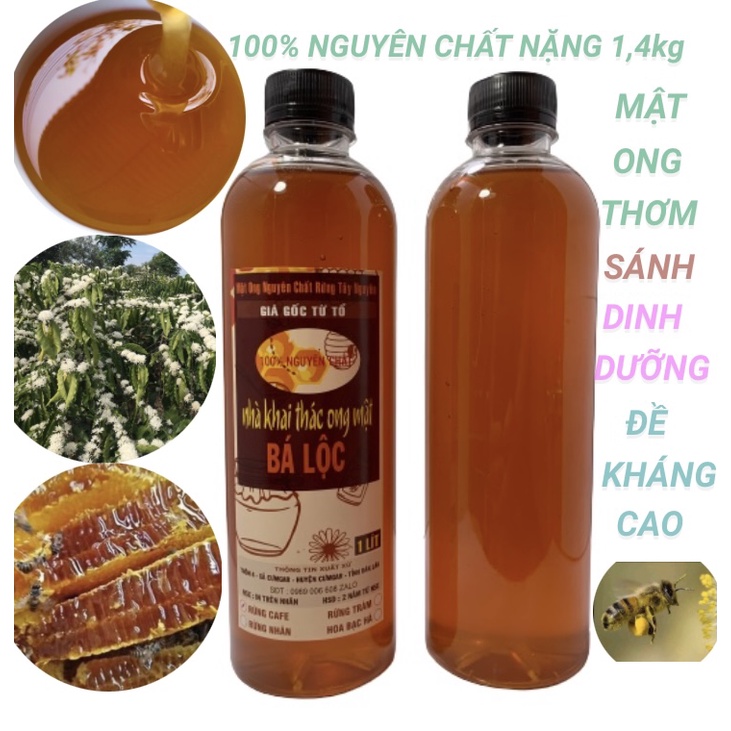 (Trợ giá mùa covid_Đặc sản CưMgar DakLak) 1 lít mật ong hoa cà phê bá lộc cao cấp 100% nguyên chất | BigBuy360 - bigbuy360.vn