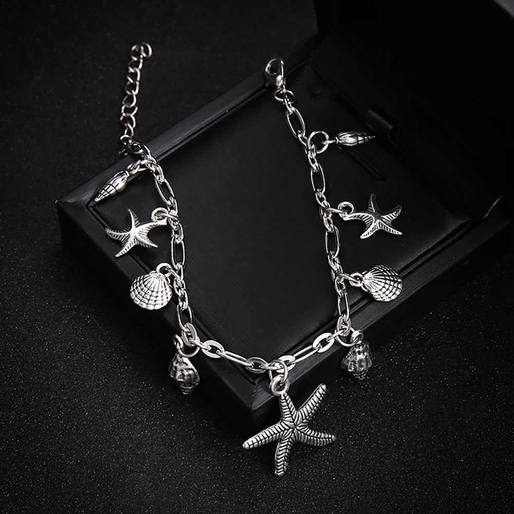 Lắc chân thời trang trang trí mặt hình các sinh vật biển cá tính cho nữ