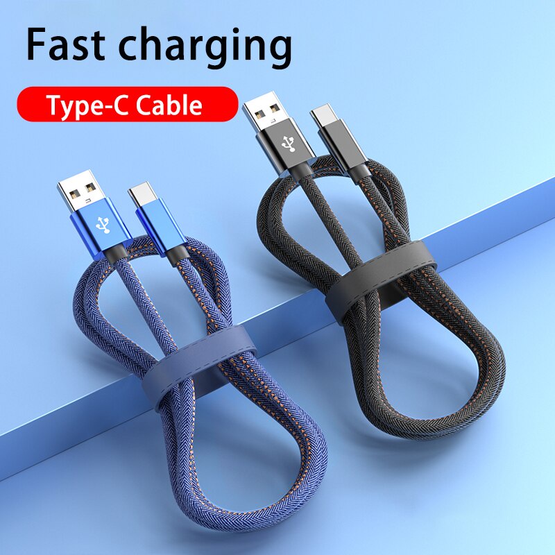 Cowboy Đan Cáp USB C Cáp sạc nhanh cho Huawei Xiaomi Redmi Note 8 Cáp loại C Phụ kiện điện thoại Bộ sạc Cáp USB