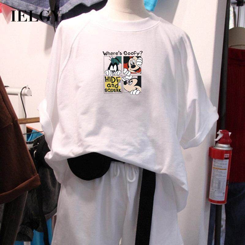 Set đồ thể thao IELGY gồm áo thun ngắn tay + quần ngắn thời trang cho nữ