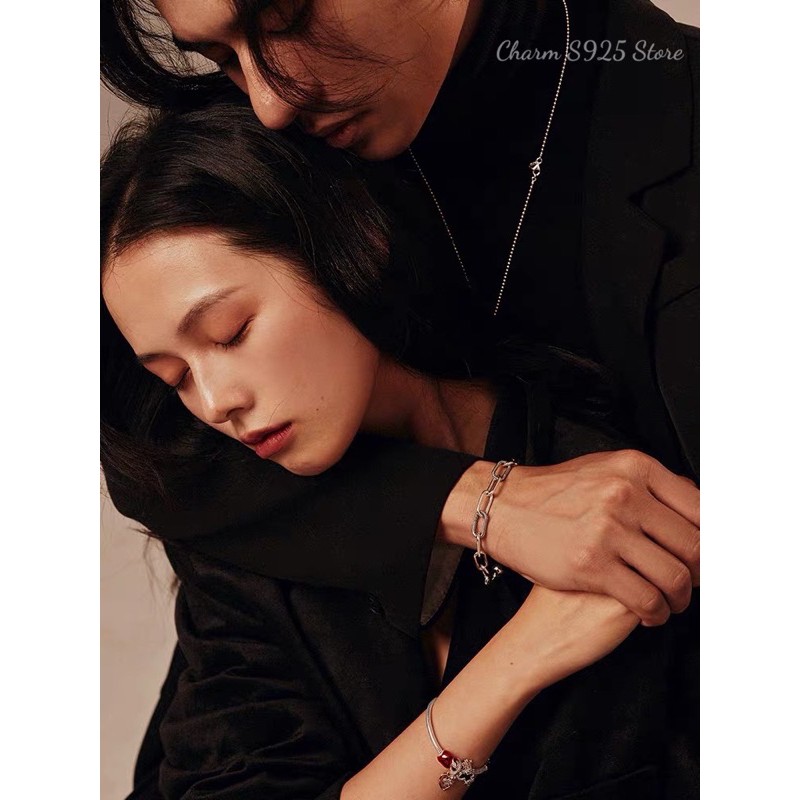 charm pan tim đỏ bộ sưu tập hè 2021 bạc s925 cao cấp