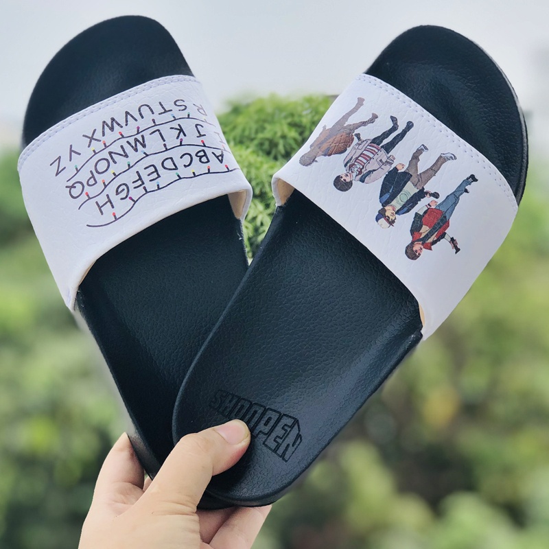 Dép 𝐒𝐇𝐎𝐎𝐏𝐄𝐍❤️FULL BOX + FREESHIP❤️ dép mlb shoopen abc bóng chày quai ngang thể thao nam nữ chất xịn kèm tag mác,đen ắng