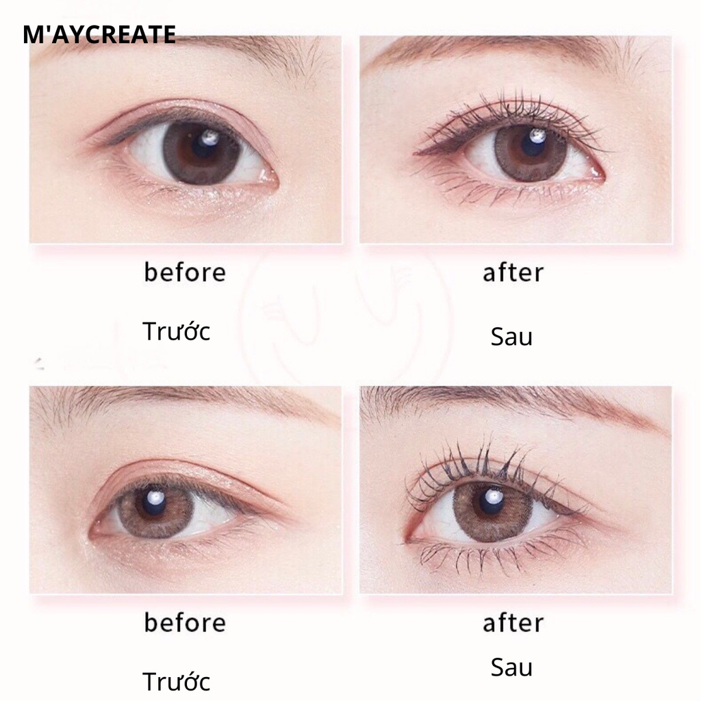 Chuốt mi M'aycreate mẫu mới đầu chuốt dạng lược dễ sử dụng không vón cục không lem lâu trôi giữ mi dài cong suốt 8 tiếng | BigBuy360 - bigbuy360.vn