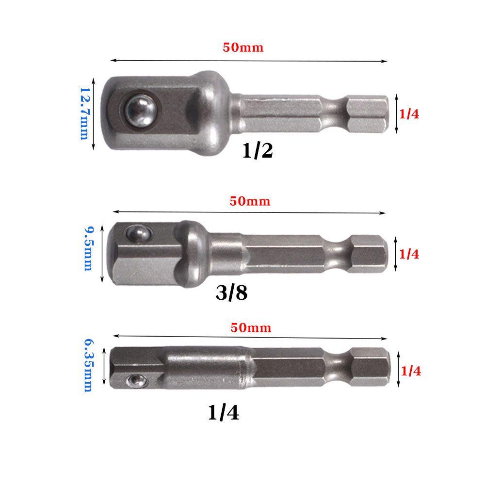 Thanh Nối Dài Mũi Khoan Bằng Thép Chrome Vanadium 1 / 4 &quot;3 / 8&quot; 1 / 2 &quot;