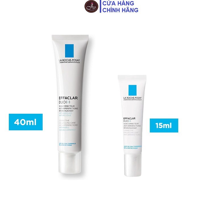 Kem Giảm Mụn La Roche Posay Effaclar Duo+ 15ml và 40ml