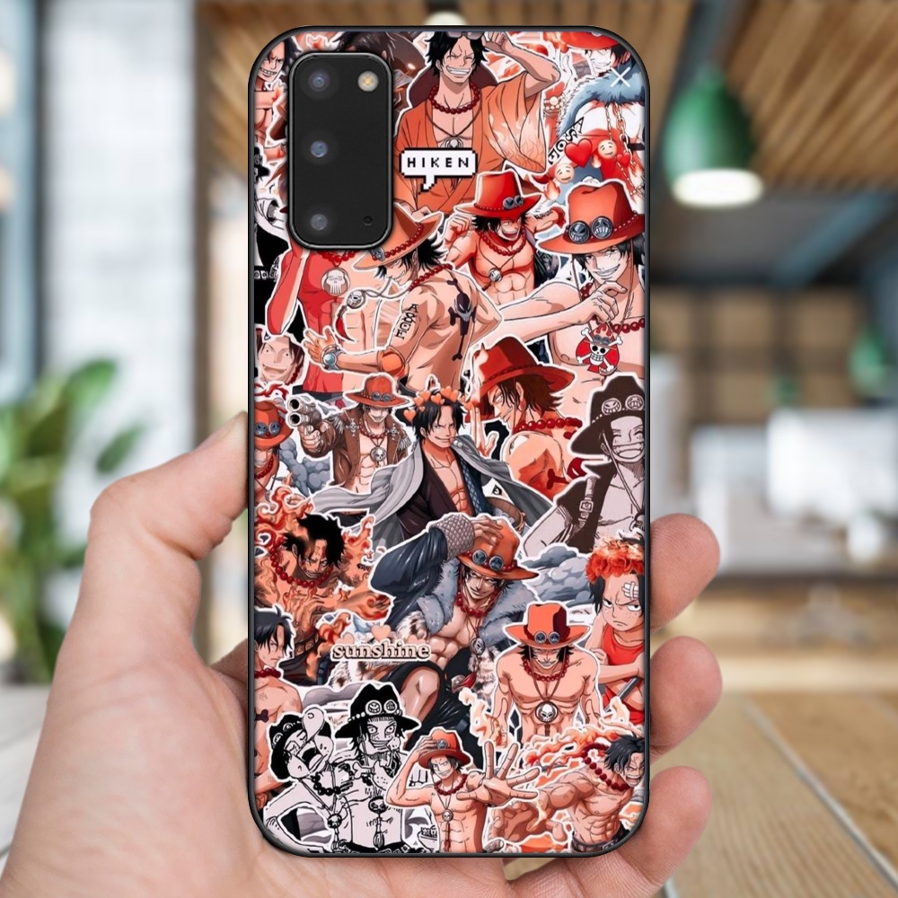 Ốp lưng Samsung S20 viền đen in hình Ace One Piece
