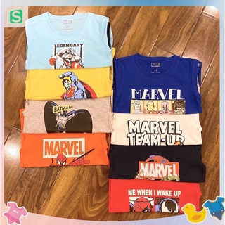 Bộ ngắn Mác vồ hình siêu nhân, batman, spider man cho bé trai 1-7T