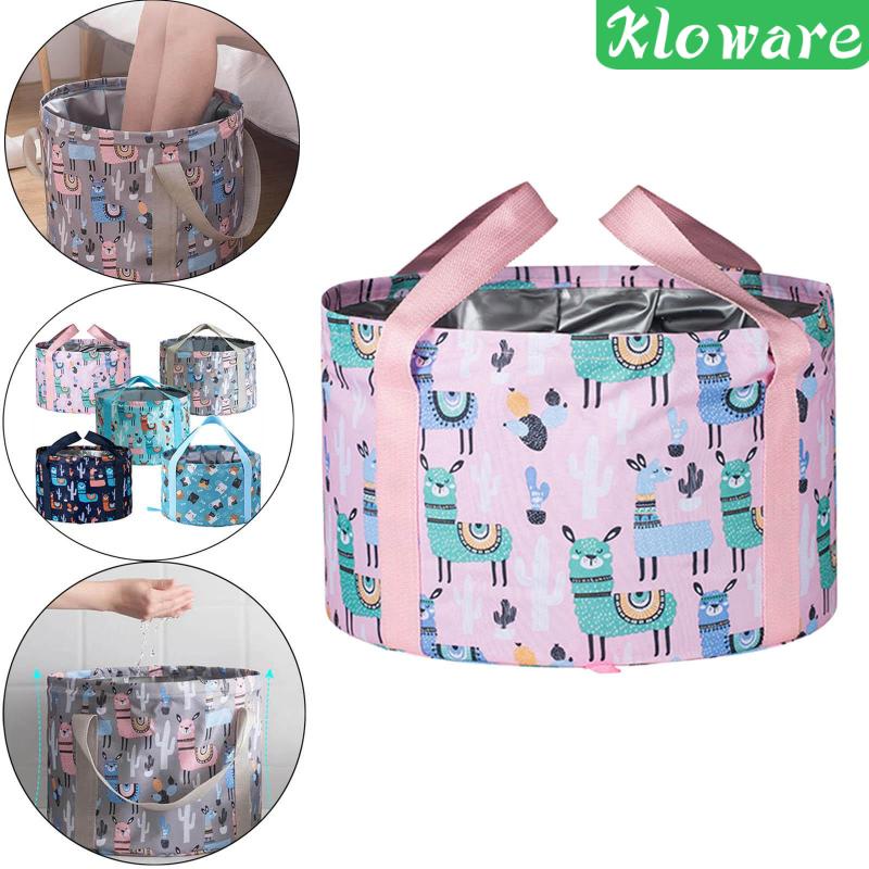 Chậu Ngâm Chân Có Tay Cầm Có Thể Gấp Gọn Tiện Dụng Khi Đi Cắm Trại