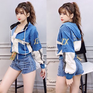 Áo khoác nhung gân phối dành cho nữ