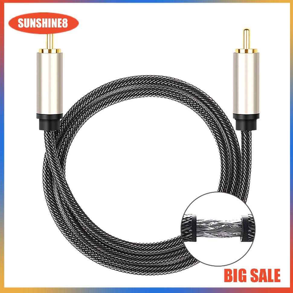 Dây cáp âm thanh kỹ thuật số RCA sang RCA mạ vàng chuyên dụng cho TV