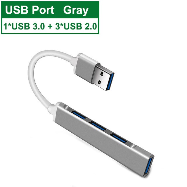 Bộ chia cổng Anysoso 4 trong 1 từ USB C sang USB 3.0 cho MacBook Pro