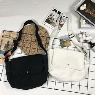 Túi đeo chéo làm bằng vải canvas phong cách Hàn dành cho nam