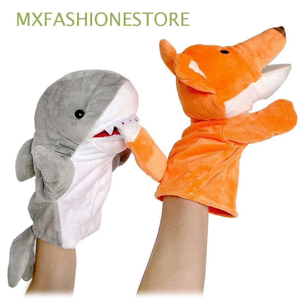 Con Rối Đeo Ngón Tay Hình Khủng Long / Cá Mập / Gấu Trúc Nhồi Bông Dễ Thương Cho Bé