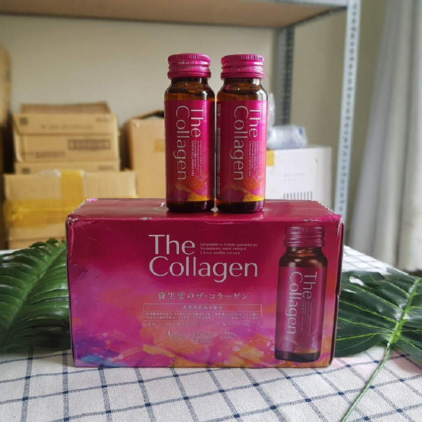 Nước Uống The collagen shiseido Nhật Bản Colagen shisedo Hỗ Trợ Làm Đẹp Da 10 lọ x 50ml