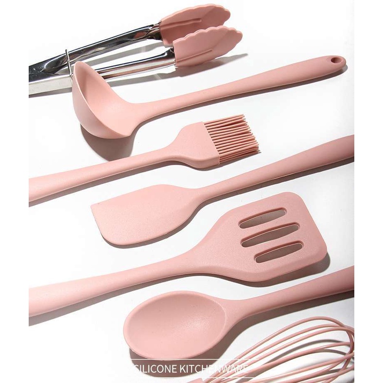 Bộ 8 món dụng cụ nhà bếp Silicon lúa mạch nấu ăn làm bánh tiện dụng an toàn