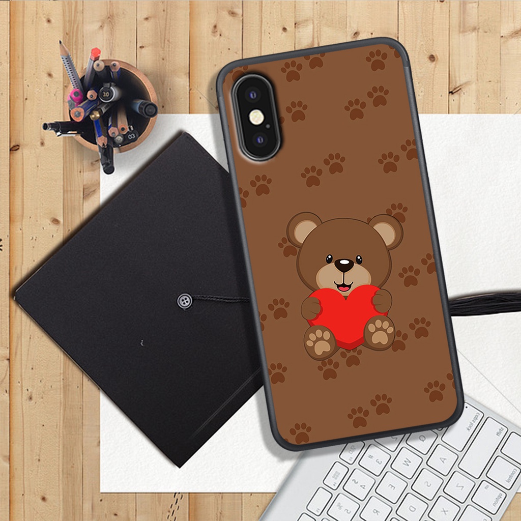 ỐP LƯNG IPHONE X/SX/XR/XSMAX, IN HÌNH GẤU HAPPY, MANG LẠI NHIỀU NIỀM VUI.