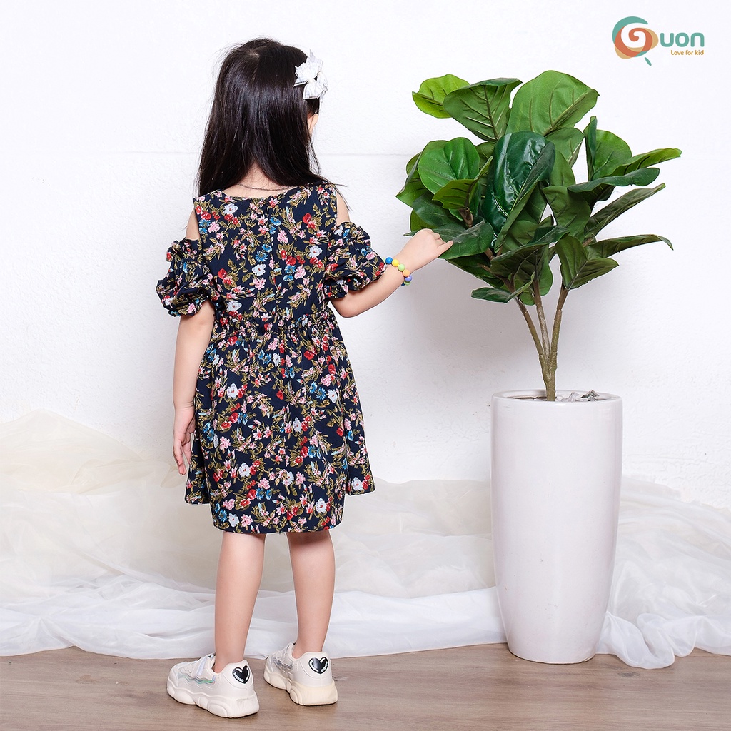 Váy bé gái từ 13 - 45kg vải cotton thoáng mát Điệp Tam - GUON