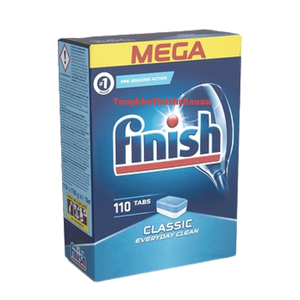 Viên rửa bát finish Classic 110 viên - Nhập Khẩu Châu Âu (hàng chính hãng )