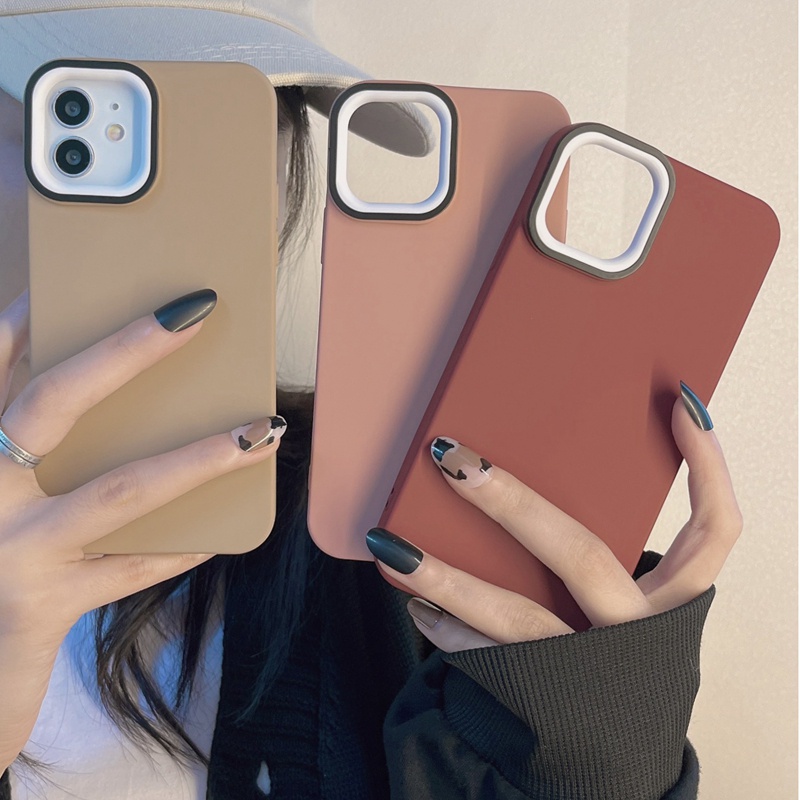 Ốp Lưng Màu Nhám Cho Điện Thoại IPhone 13 12 11 Pro Max X XS Max XR IPhone 7 8 Plus 13 Pro Max