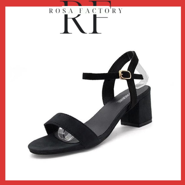 Giay MYS cao gót quai ngang hở gót 3cm chất lì