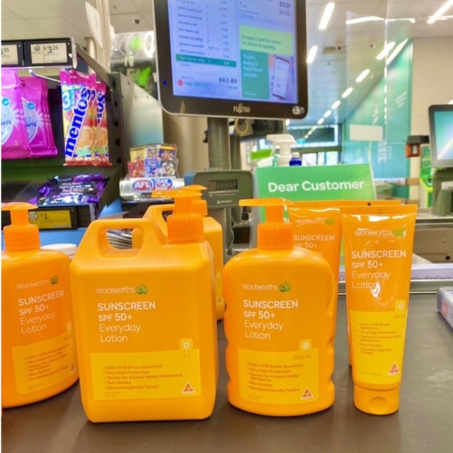 [ Hang co san] Kem Chống Nắng Woolworths Everyday Sunscreen SPF 50+ Úc