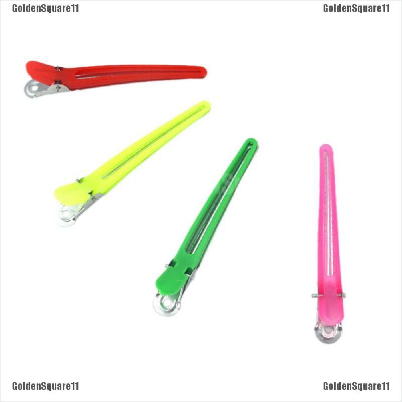 [Hàng mới về] Set 12 kẹp tóc mỏ vịt chia phần nhiều màu sắc hỗ trợ tạo kiểu dành cho salon làm tóc