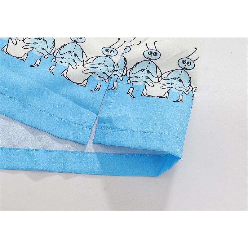 Áo Sơ Mi Ngắn Tay In Họa Tiết Hoa Động Vật Thời Trang Chất Lượng Cao Thoải Mái