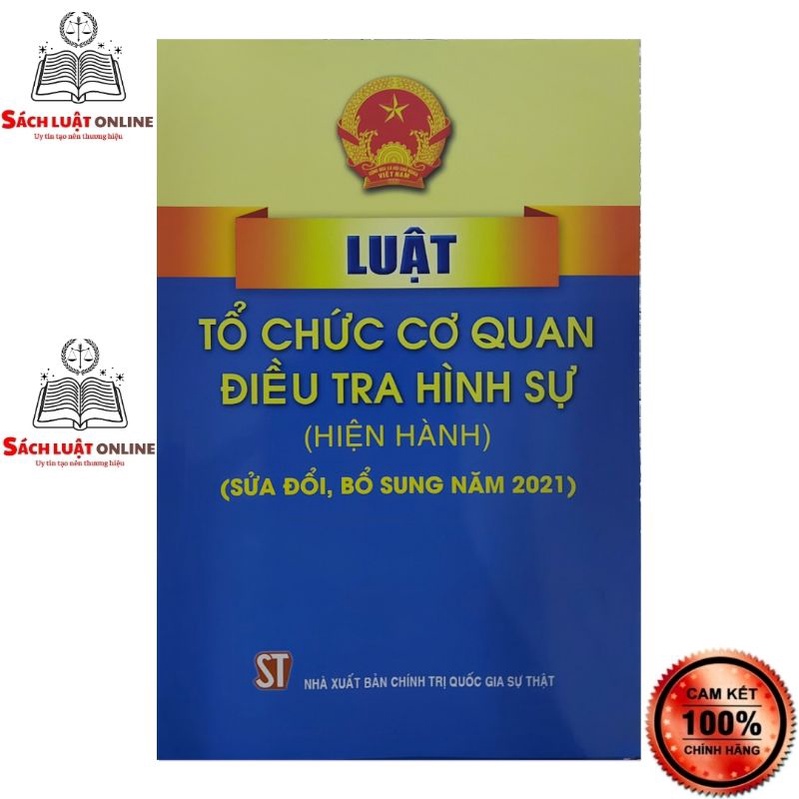 Sách - Luật tổ chức cơ quan điều tra hình sự (hiện hành) (sửa đổi, bổ sung năm 2021) | BigBuy360 - bigbuy360.vn