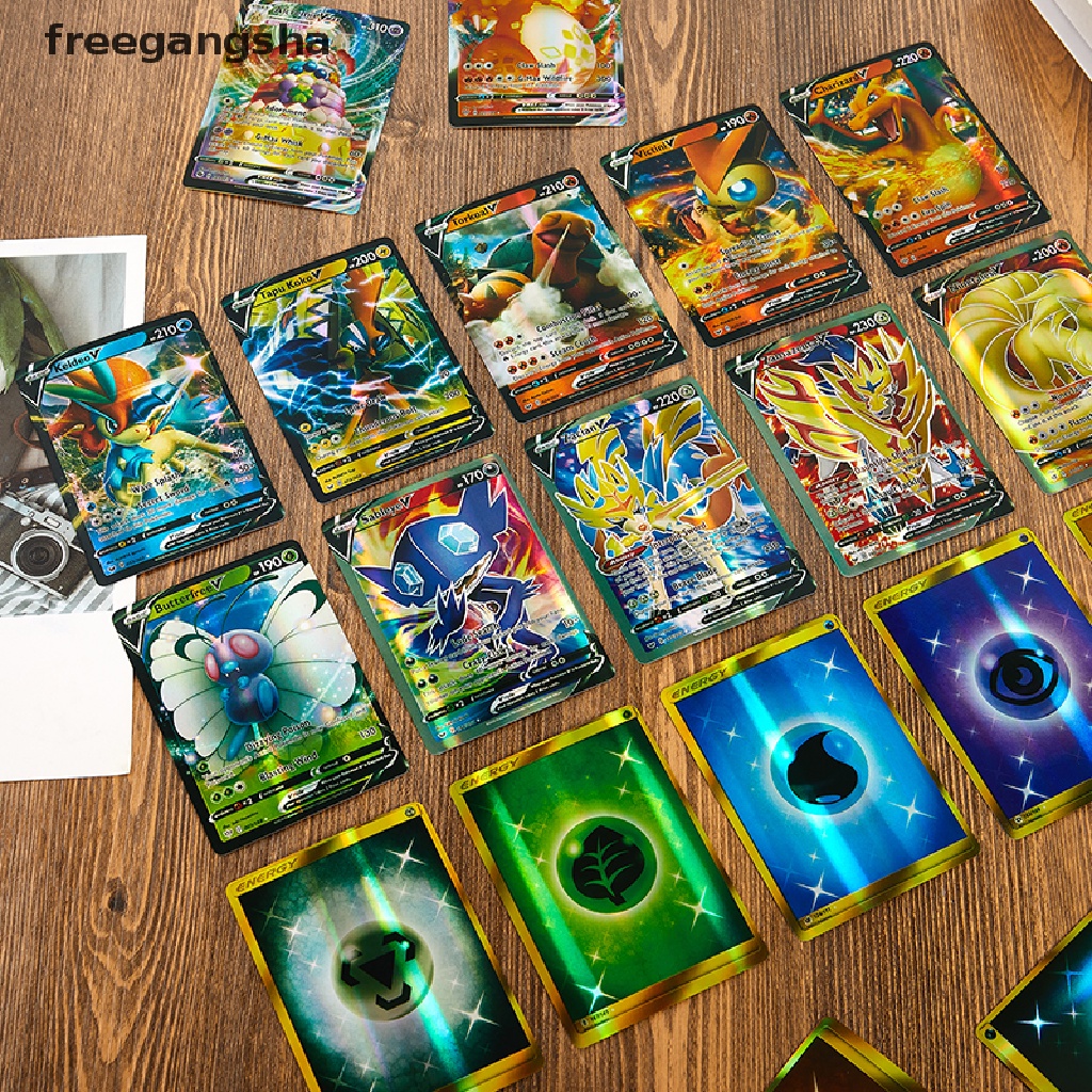 [FREG] 2021 NEW Pokemon Cards Card V Card PIKACHU Charizard Vmax Card Collection Gift FDH