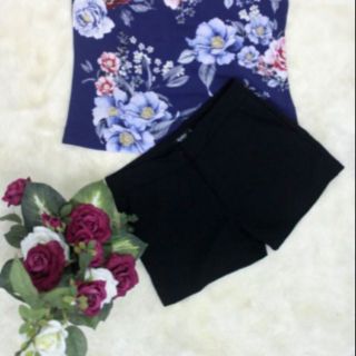 Combo áo chiffon phôm dài quần đùi
