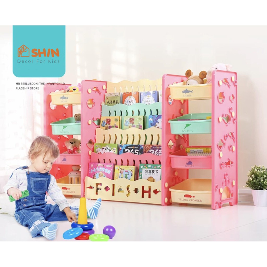 Kệ sách giá sách và kệ đồ chơi cho bé