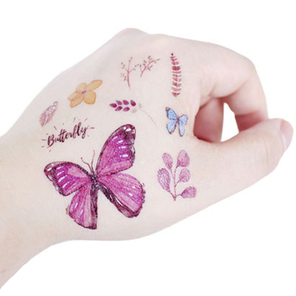 [Hàng mới về] Hình xăm dán hình bướm chống thấm nước độc đáo an toàn thời trang dành cho bé