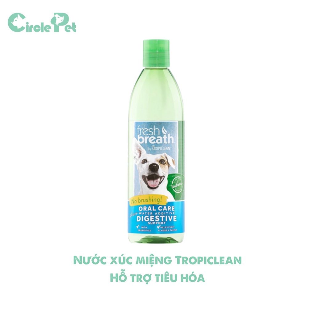 Nước Súc Miệng Thú Cưng Tropiclean Giúp Hỗ Trợ Xương Khớp, Hệ Tiêu Hóa, Chăm Sóc Da Lông Và Làm Trắng Răng - Circle Pet