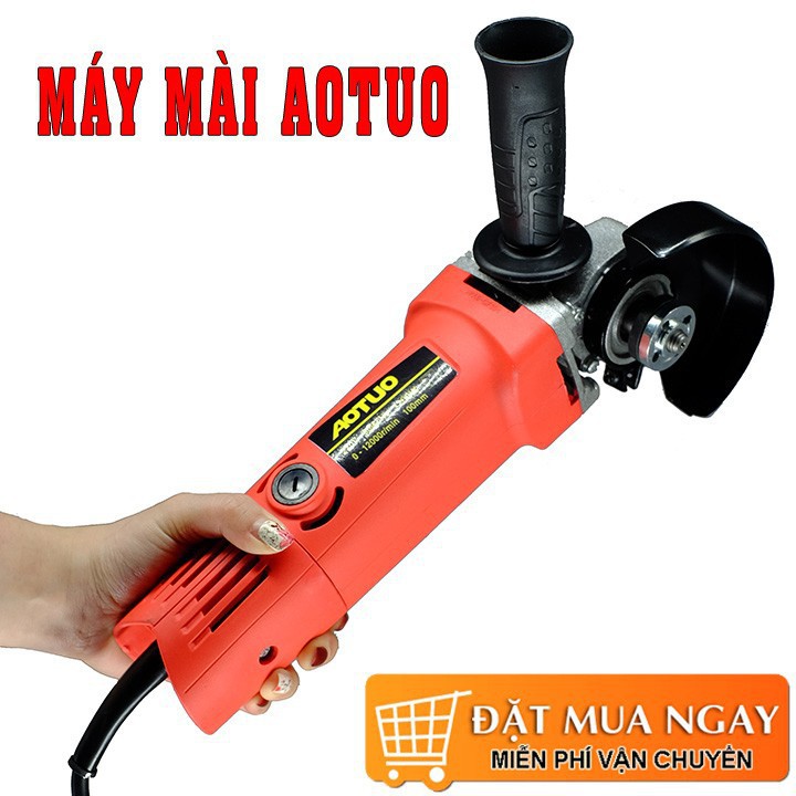 [Giảm 30K Ship] Máy mài cầm tay 1200W - Máy Cắt Công Suất Lớn - Máy mài góc AOTUO - 100% Lõi đồng, Siêu bền