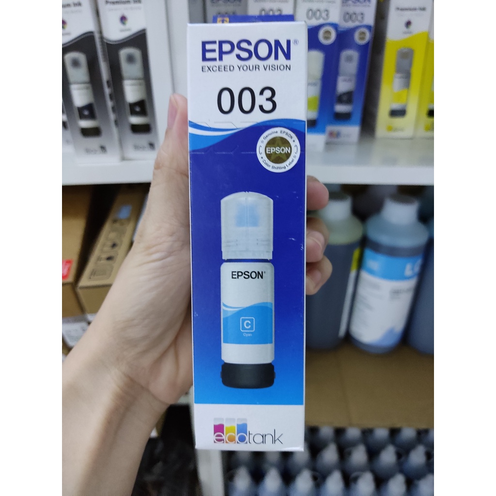 Bộ mực in Epson 003 chính hãng đủ màu cho máy in L3110, L3110, L3110, L3110, L3110, L3100