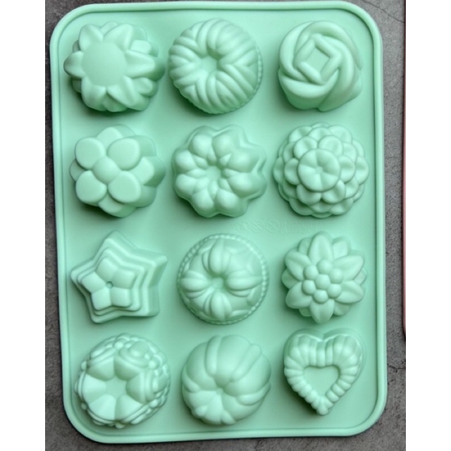 Khuôn silicon hình hoa, pudding, kẹo