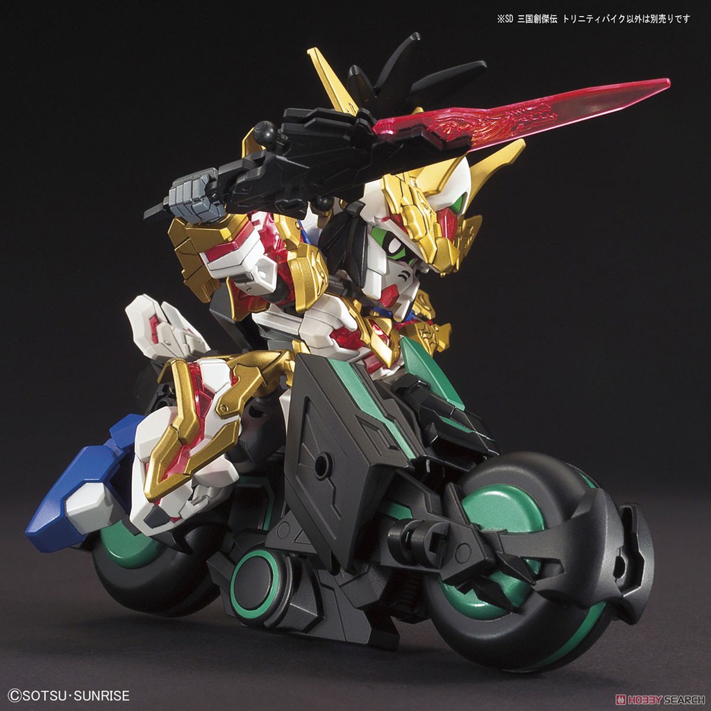 Mô hình nhưa lắp ráp Gundam Bandai SD Tam Quốc Xe Mô-tô Sangoku Soketsuden Trinity Bike