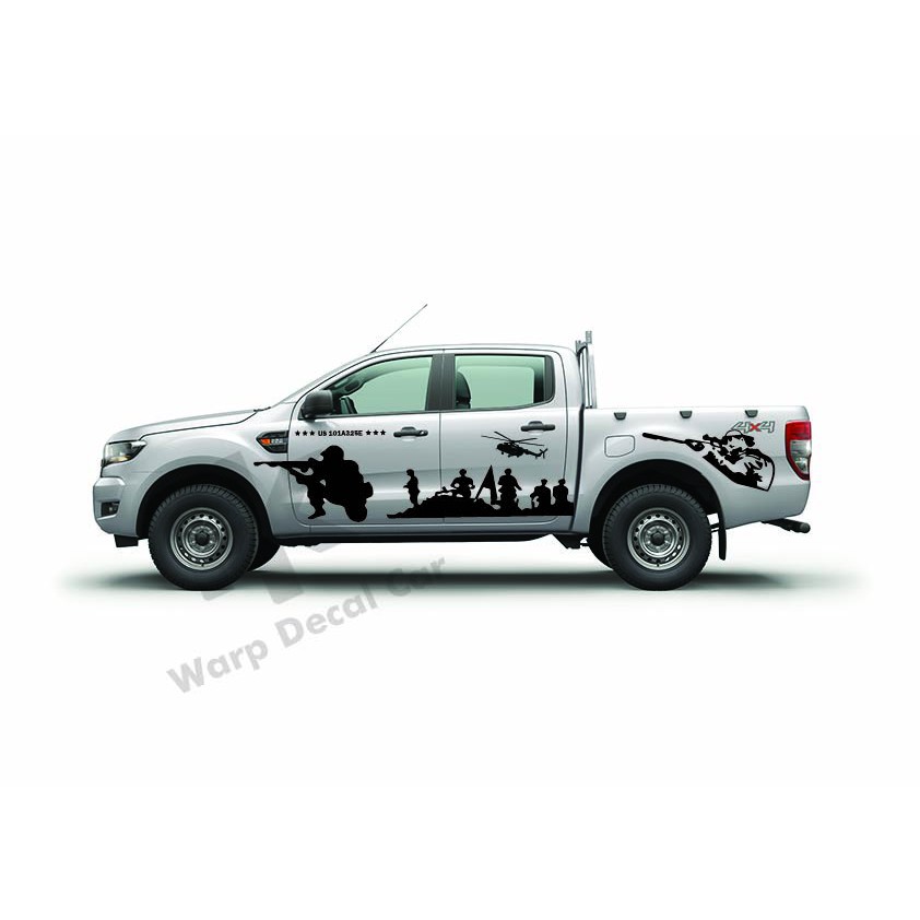 Tem xe ford ranger dán 2 bên sườn  - Decal ford ranger