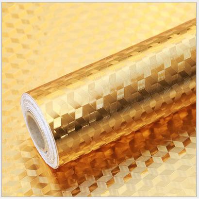 Decal Tráng Nhôm Cách Nhiệt 60cm Rộng  - MÀU VÀNG KKL10