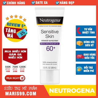 Kem Chống Nắng NEUTROGENA Cho Da Nhạy Cảm Sensitive Skin Sunscreen SPF60 (88ml) _Xchoice