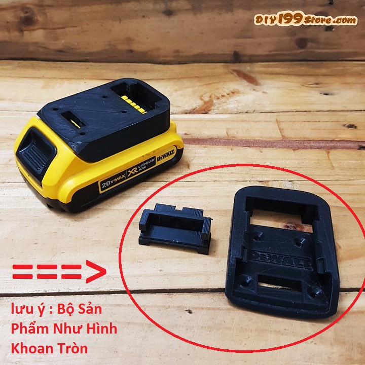 DIY Đế Chuyển Pin Dewalt 20V