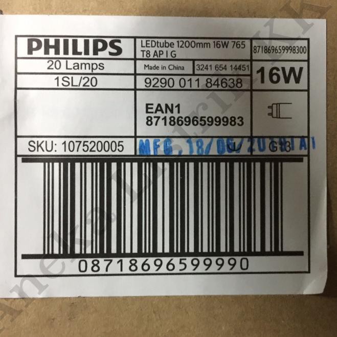 Philips Ống Đèn Led 16w 1200mm 765 T8 Tl 16 Watt 120cm Chất Lượng Cao