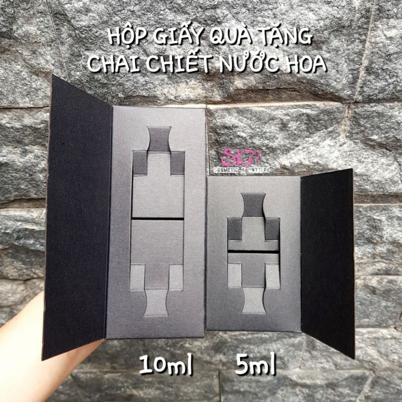 HỘP GIẤY QUÀ TẶNG CHAI CHIẾT NƯỚC HOA - BI LĂN 5ml/10ml