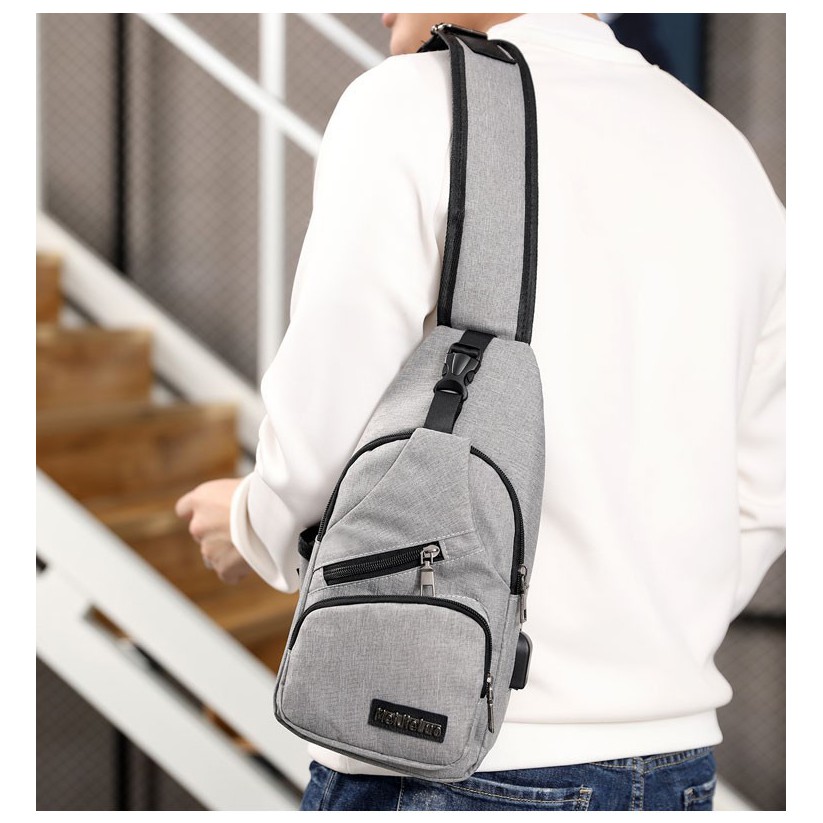 Túi đeo chéo thời trang unisex chất vải bố dày dặn cực bền | BigBuy360 - bigbuy360.vn