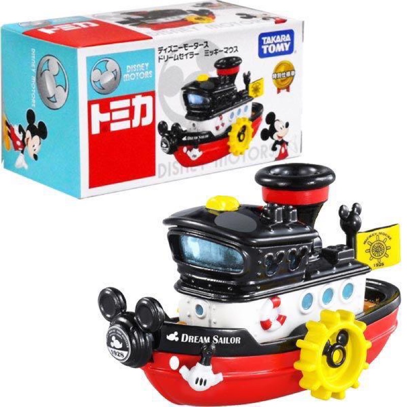 Xe Mô Hình Tomica Mickey Mouse Boat Steamboat Willie Dream Sailor Disney