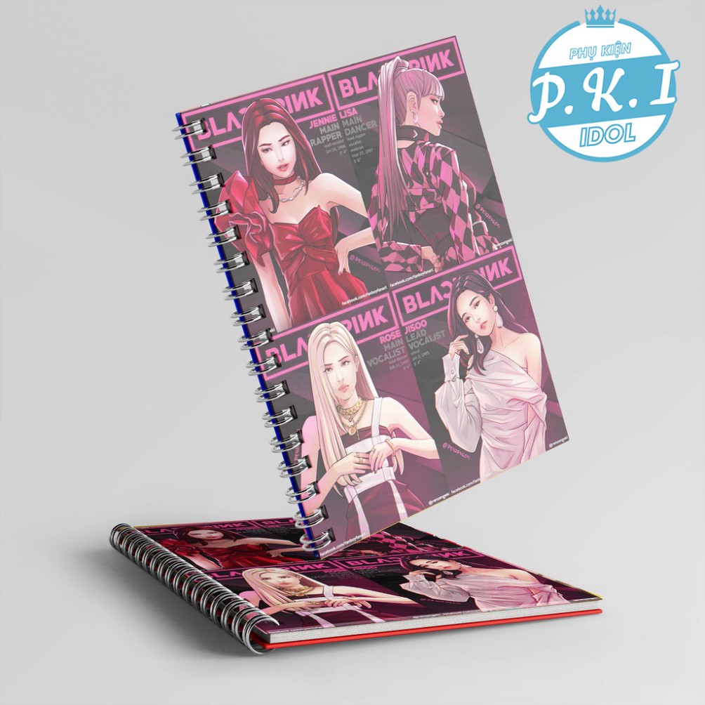 Sổ Còng NOTEBOOK in hình Blackpink phong cách Anime - Kill This Love cực ngầu!!! - QUÀ TẶNG K-POP