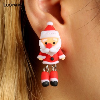 Bông Tai Đất Sét Hình Ông Già Noel